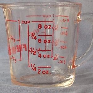 Fire King 1 Cup 8 oz Measuring Cup #469 1950s